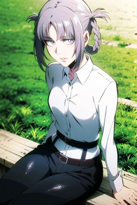 69346-615300726-aot style, shingeki no kyojin,__mio _(xenoblade_),_gradient hair, grey hair, hair rings, jacket, grey hair, (((light purple hair.png